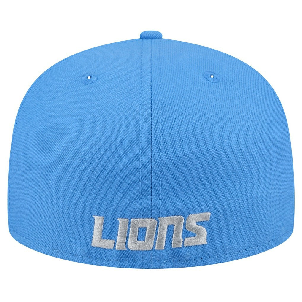 Detroit Lions New Era Omaha 59FIFTY Fitted Hat Blue