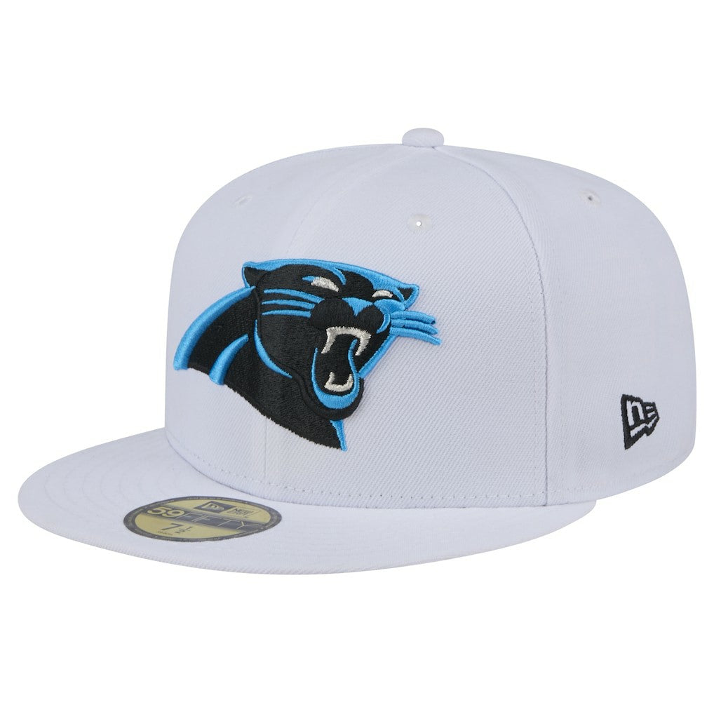 Carolina Panthers New Era Omaha 59FIFTY Fitted Hat White