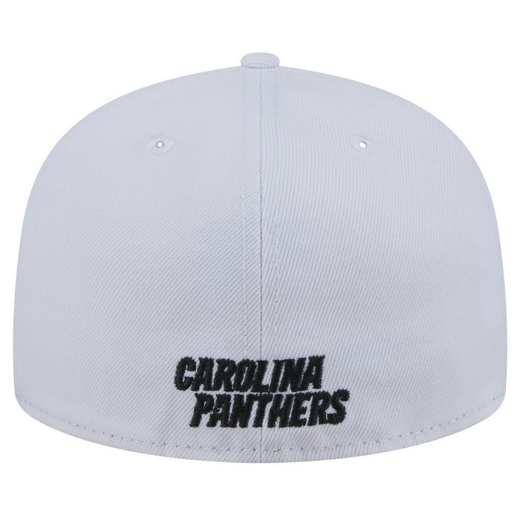 Carolina Panthers New Era Omaha 59FIFTY Fitted Hat White