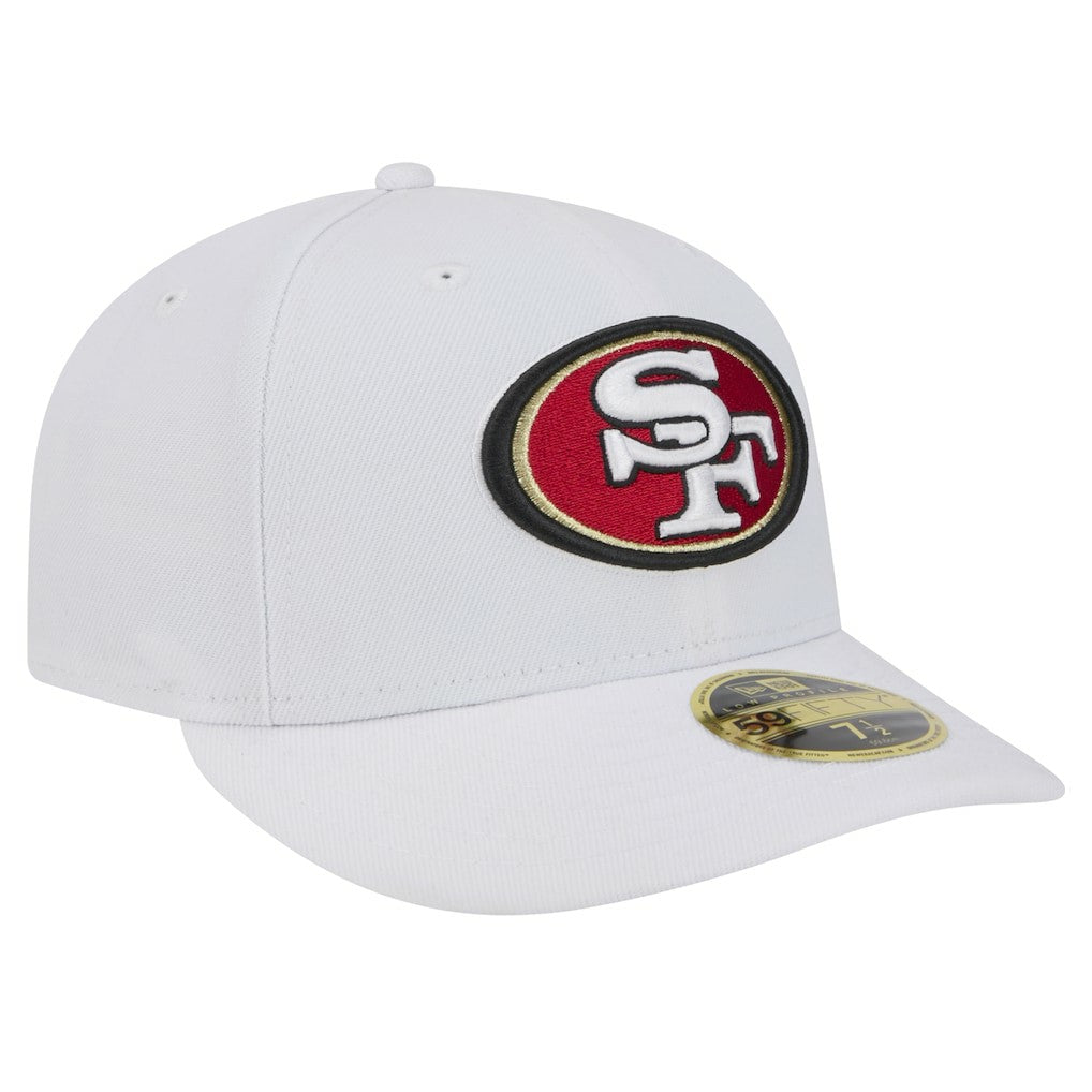 San Francisco 49ers New Era Omaha Low Profile 59FIFTY Fitted Hat White