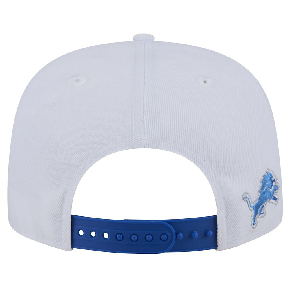 Detroit Lions New Era Sparky 9FIFTY Snapback Hat White/Blue