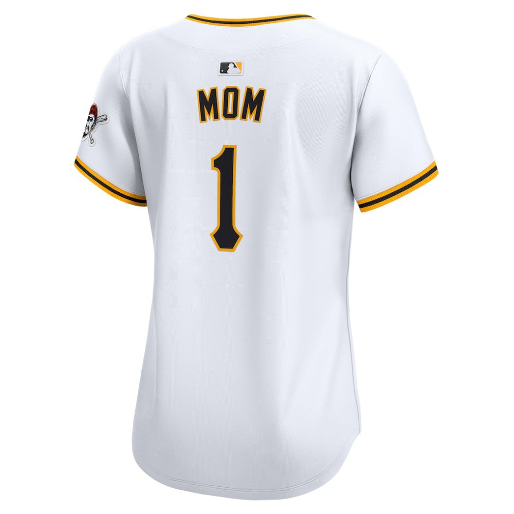 Pittsburgh Pirates Nike Women's #1 Mom Home Limited Jersey - White Jerseys