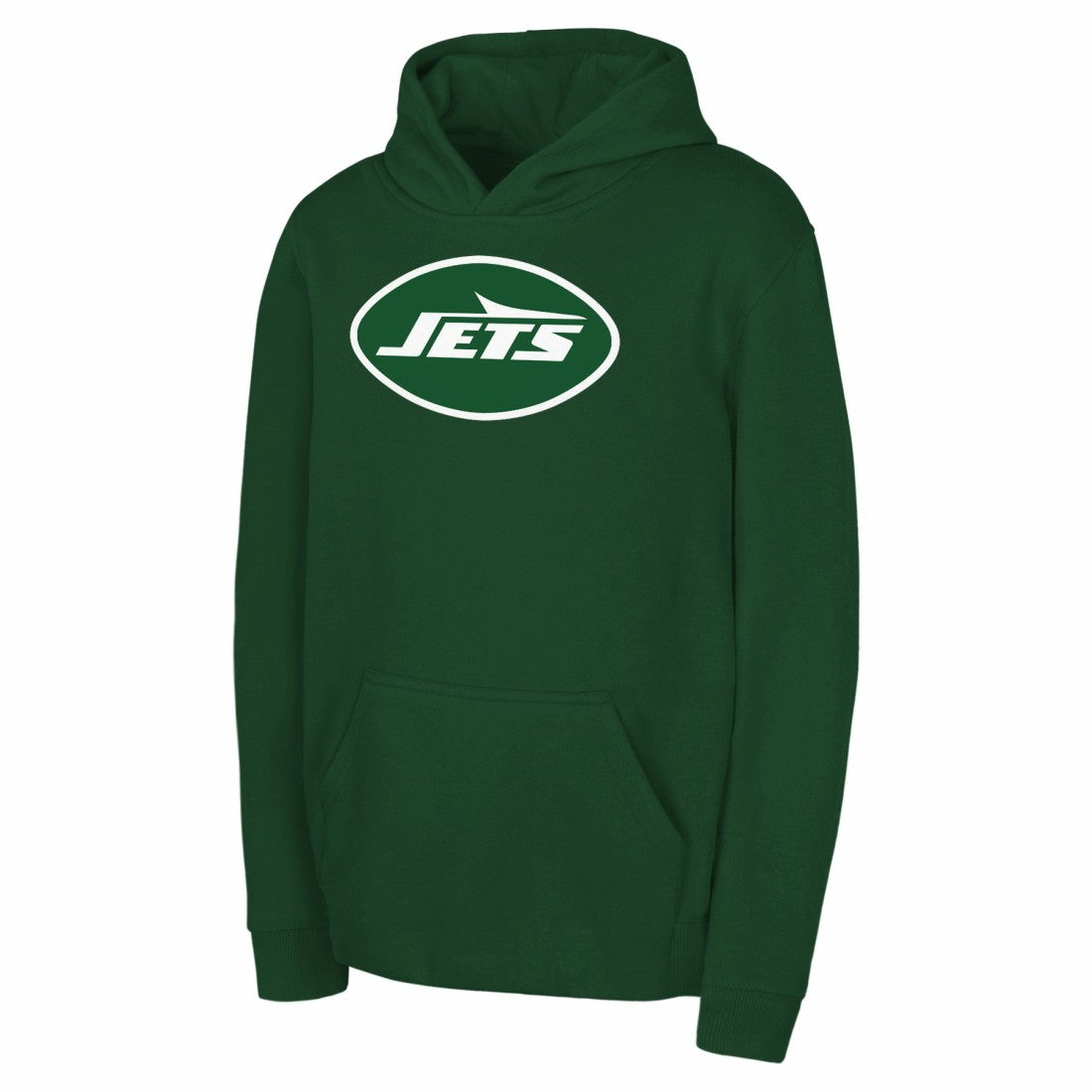 New York Jets Youth Team Logo Pullover Hoodie Green