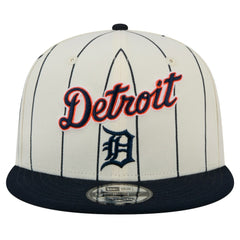Detroit Tigers New Era Jersey Pinstripe 9FIFTY Snapback Hat - White Jerseys