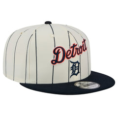 Detroit Tigers New Era Jersey Pinstripe 9FIFTY Snapback Hat - White Jerseys