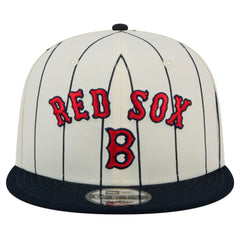 Boston Red Sox New Era Jersey Pinstripe 9FIFTY Snapback Hat - White Jerseys