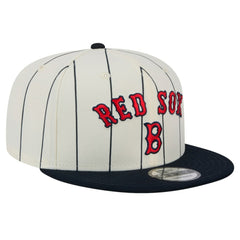 Boston Red Sox New Era Jersey Pinstripe 9FIFTY Snapback Hat - White Jerseys