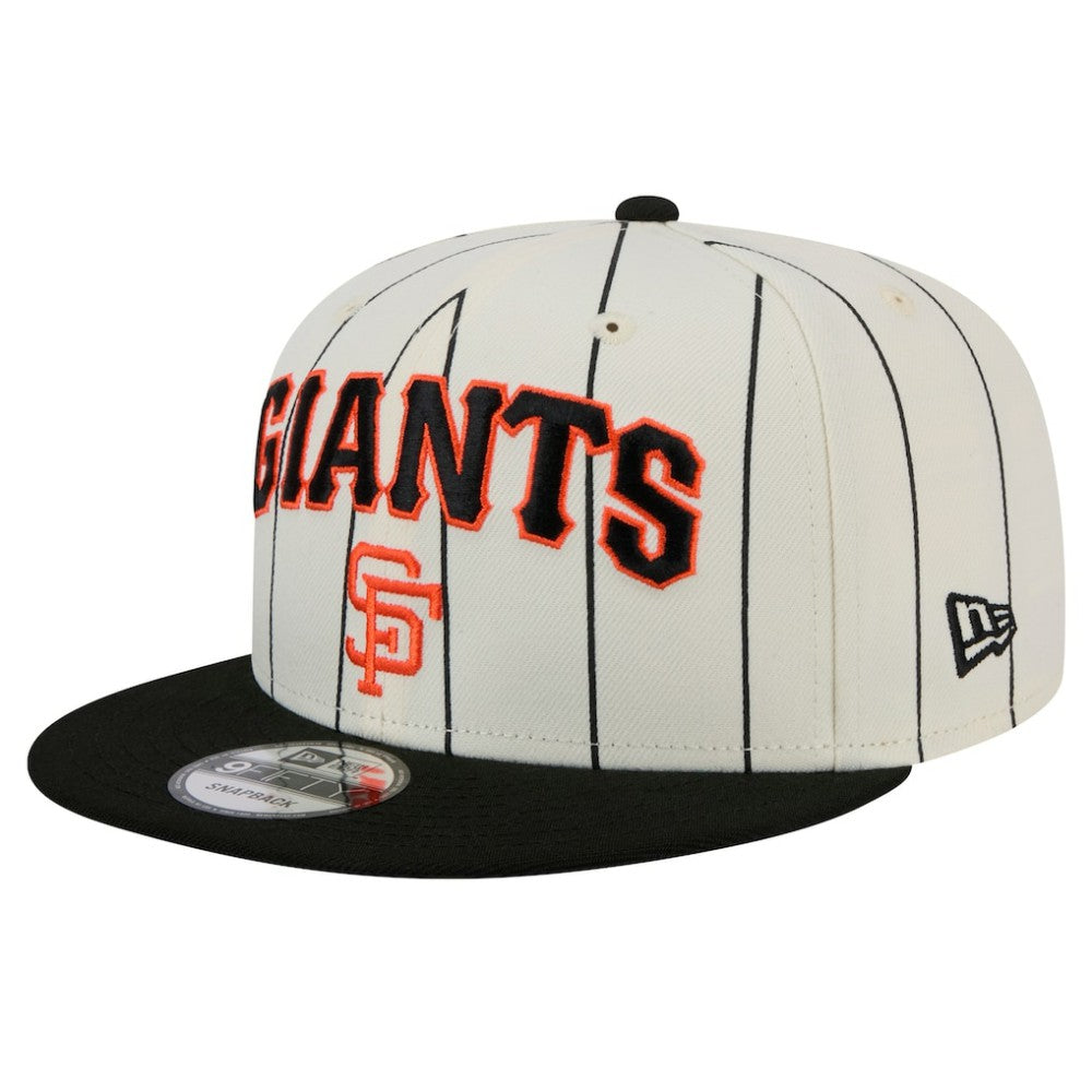 San Francisco Giants New Era Jersey Pinstripe 9FIFTY Snapback Hat - White Jerseys