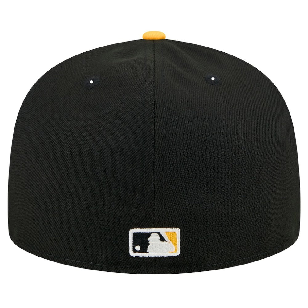 Pittsburgh Pirates New Era Shadow Stitch 59FIFTY Fitted Hat - Black Hats