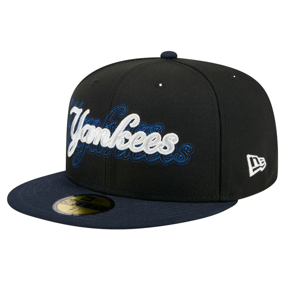 New York Yankees New Era Shadow Stitch 59FIFTY Fitted Hat - Black Hats