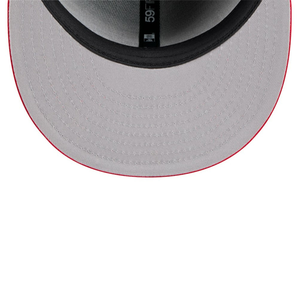 Atlanta Braves New Era Shadow Stitch 59FIFTY Fitted Hat - Black Hats