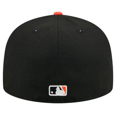 Detroit Tigers New Era Shadow Stitch 59FIFTY Fitted Hat - Black Hats