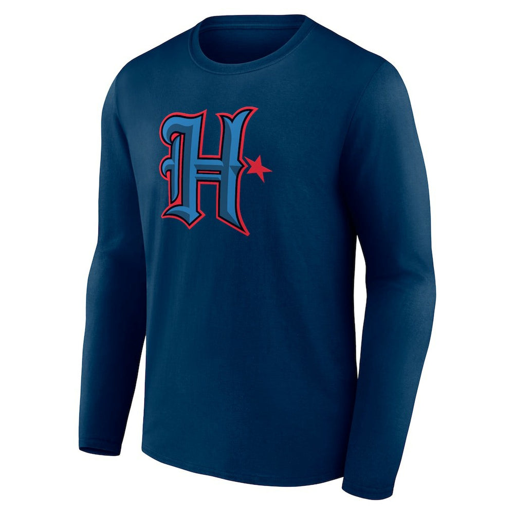 Houston Texans Secondary Logo Long Sleeve T-Shirt Navy