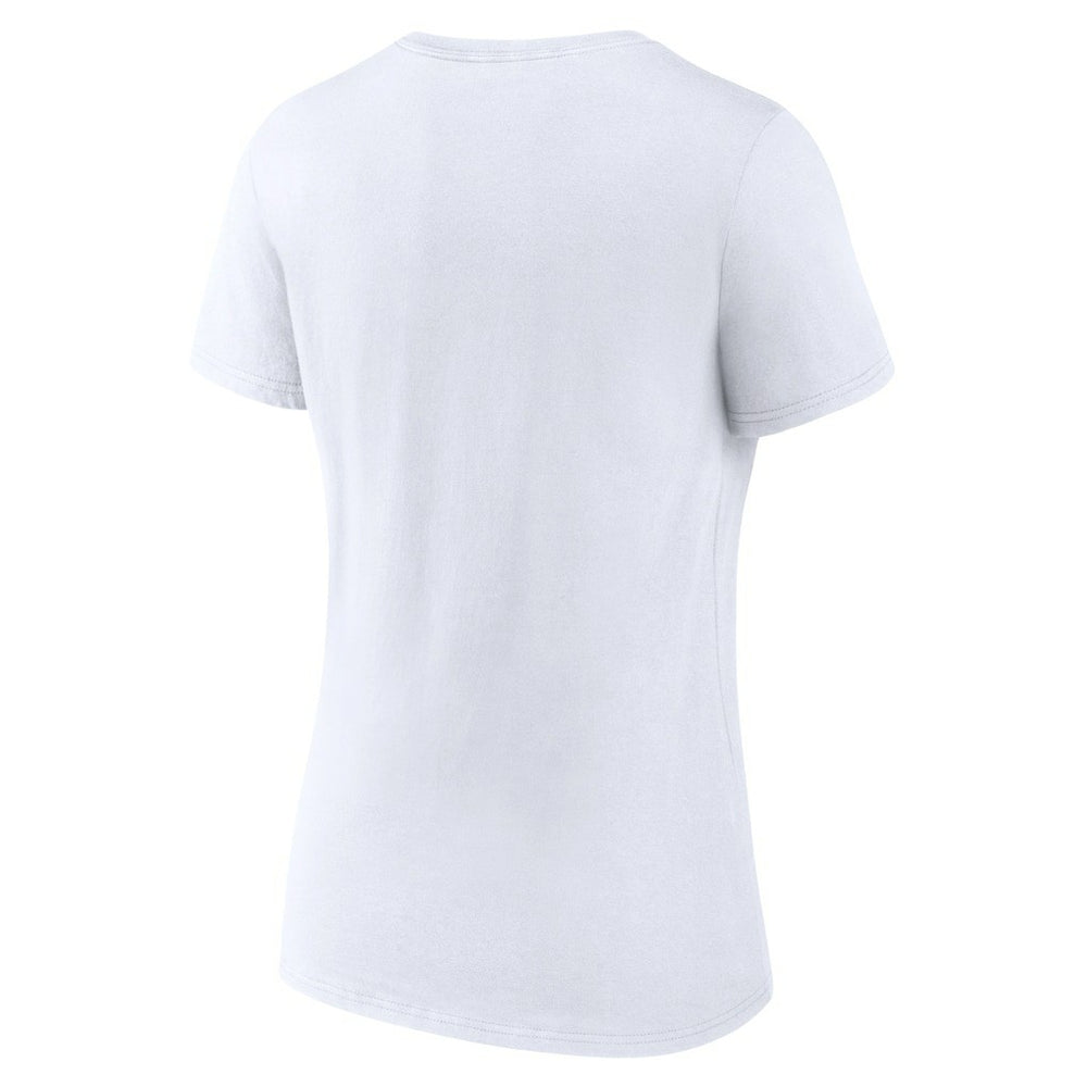 Houston Texans Women's Secondary Logo V-Neck T-Shirt White