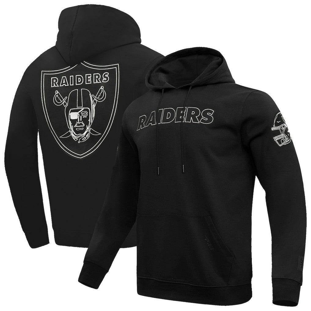 Las Vegas Raiders Pro Standard Classic Chenille Pullover Hoodie Black