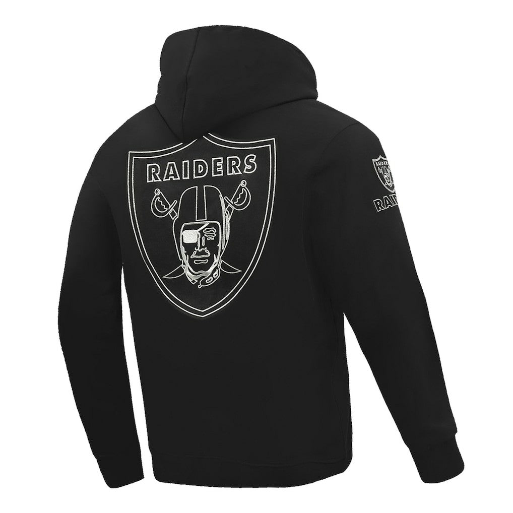 Las Vegas Raiders Pro Standard Classic Chenille Pullover Hoodie Black