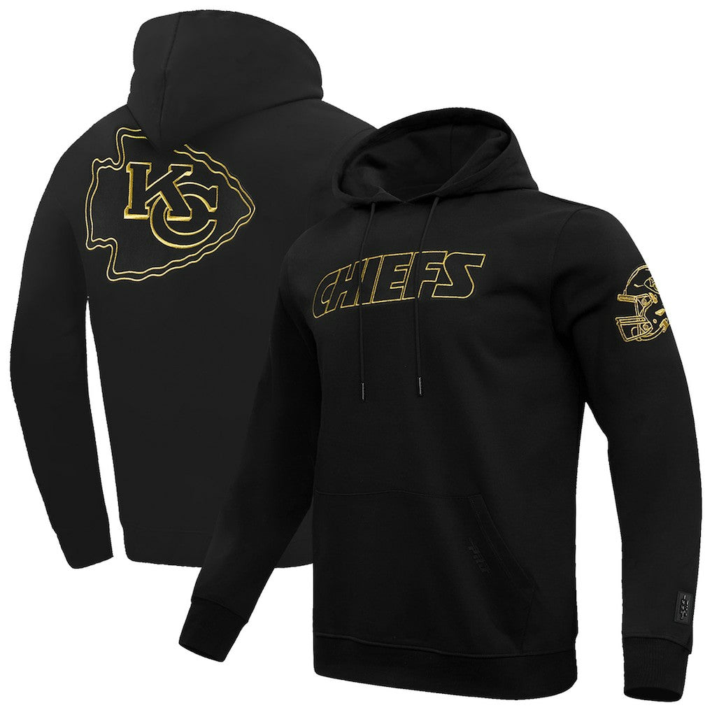 Kansas City Chiefs Pro Standard Classic Chenille Pullover Hoodie Black
