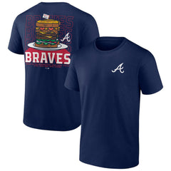 Atlanta Braves Blooper Burger T-Shirt - Navy T-shirts