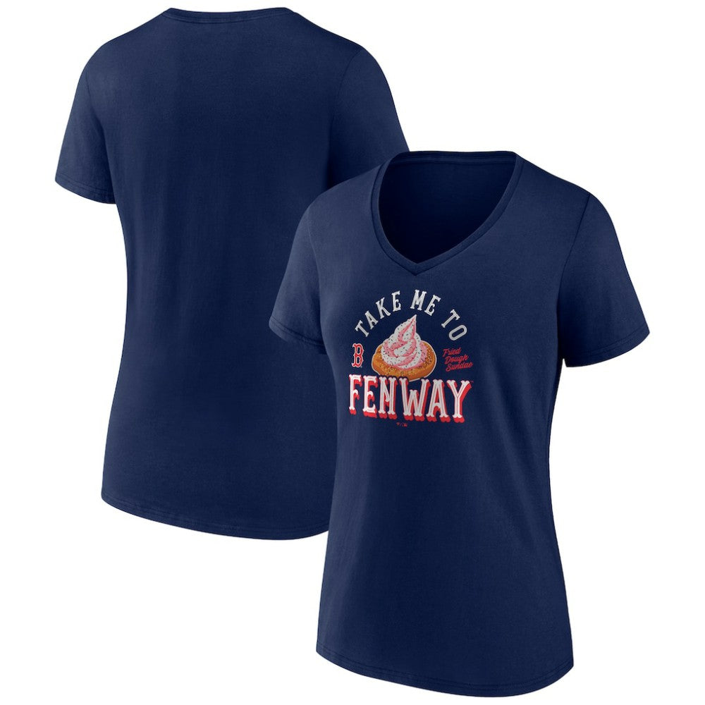 Boston Red Sox Women's Take Me to Fenway V-Neck T-Shirt - Navy T-shirts
