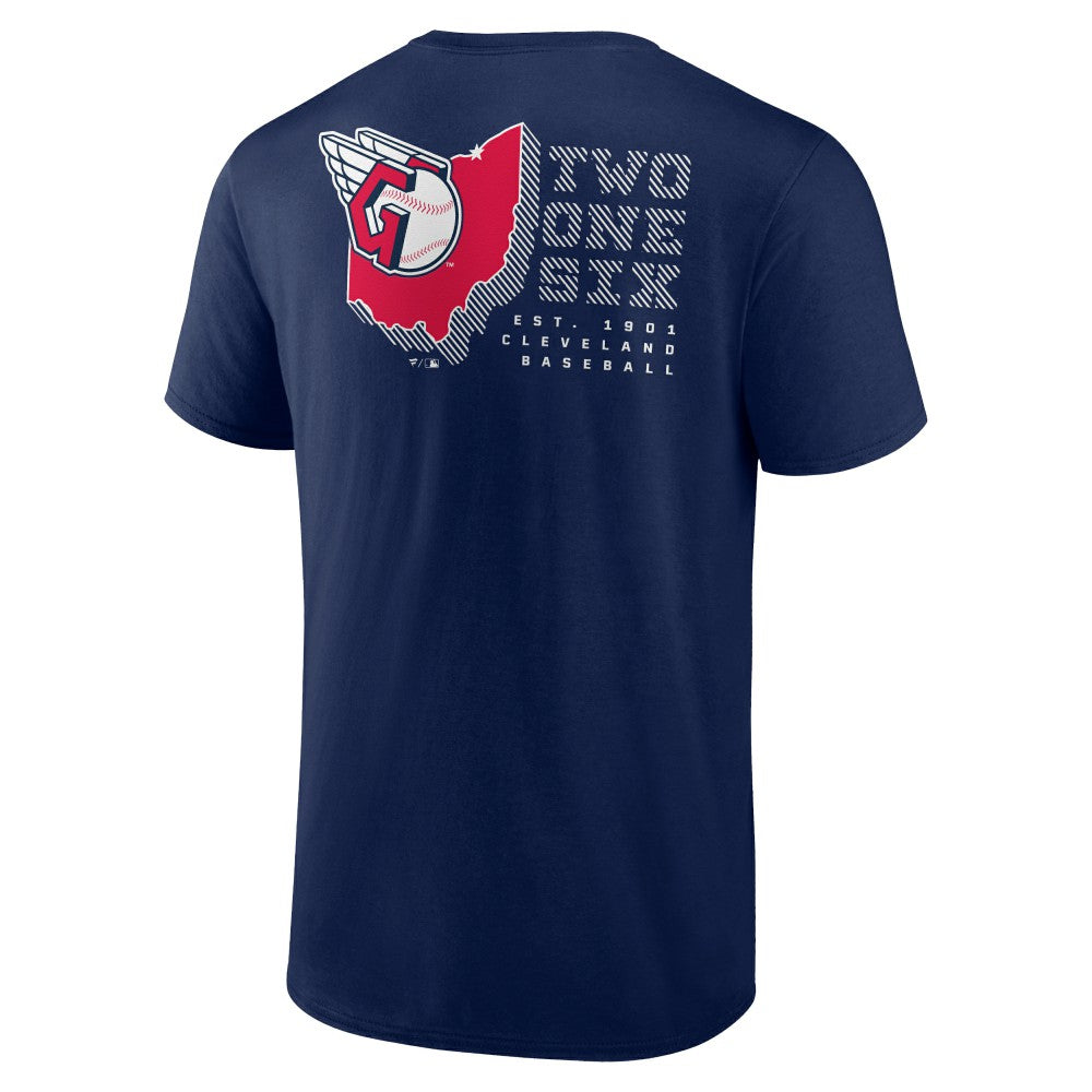 Cleveland Guardians Two One Six T-Shirt - Navy T-shirts