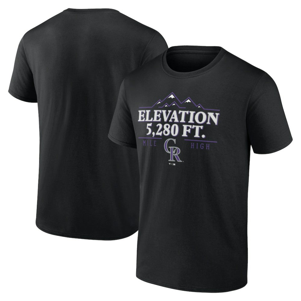 Colorado Rockies Elevation T-Shirt - Black T-shirts