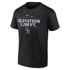 Colorado Rockies Elevation T-Shirt - Black T-shirts