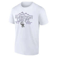 Colorado Rockies Elevation T-Shirt - White T-shirts