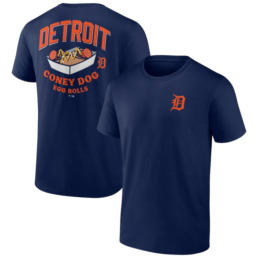 Detroit Tigers Coney Dog Egg Rolls T-Shirt - Navy T-shirts
