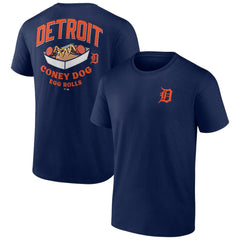 Detroit Tigers Coney Dog Egg Rolls T-Shirt - Navy T-shirts