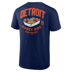 Detroit Tigers Coney Dog Egg Rolls T-Shirt - Navy T-shirts