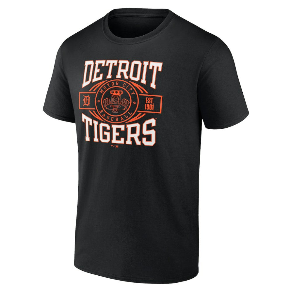 Detroit Tigers Motor City Baseball T-Shirt - Black T-shirts