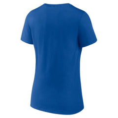 Los Angeles Dodgers Women's ITFDB V-Neck T-Shirt - Royal T-shirts