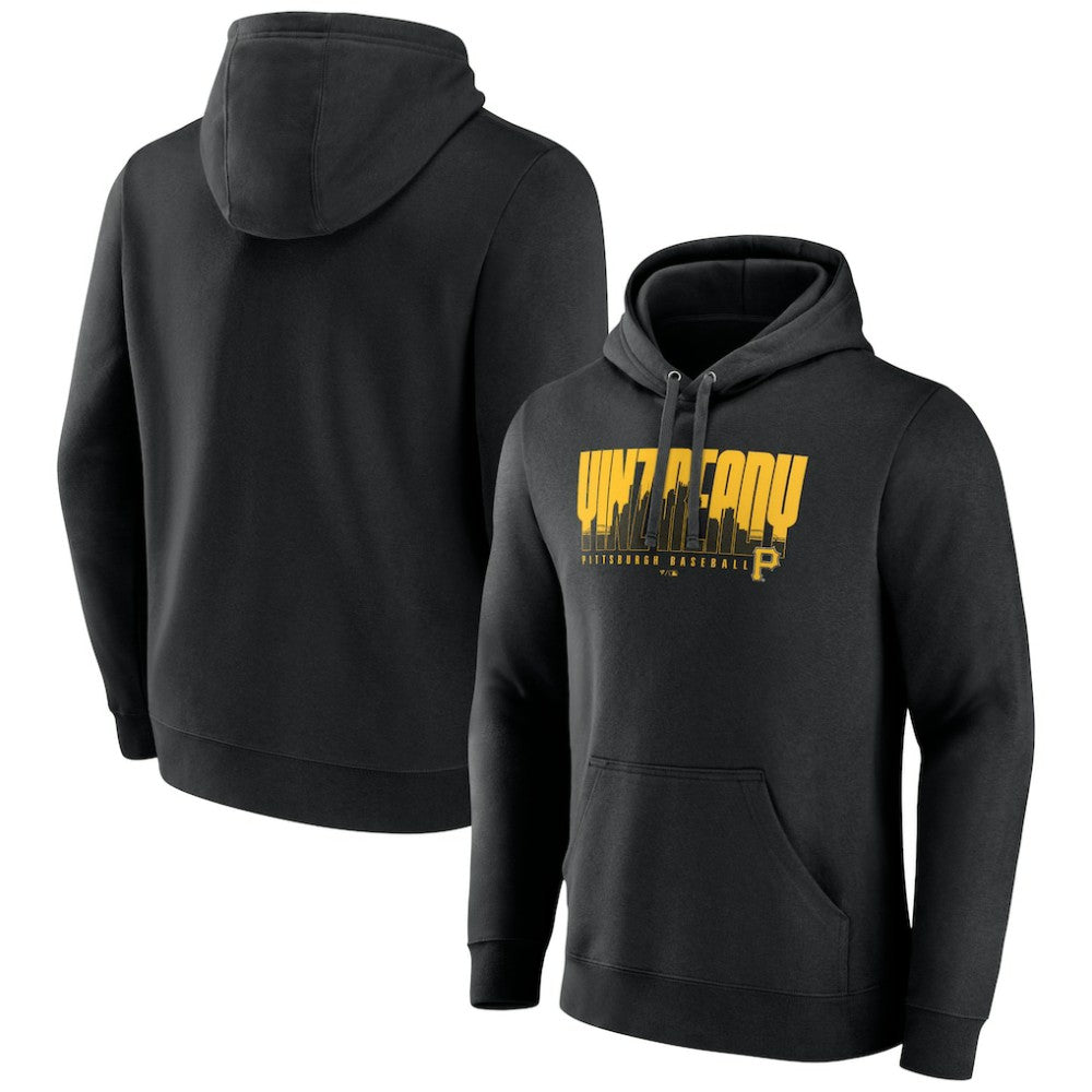 Pittsburgh Pirates Yinz Ready Pullover Hoodie - Black Hoodies