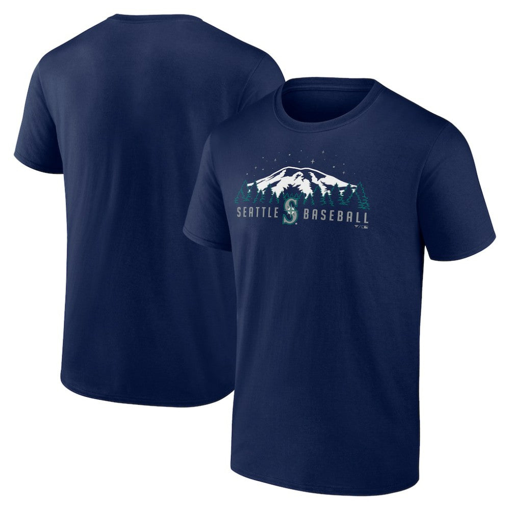 Seattle Mariners Mountains T-Shirt - Navy T-shirts