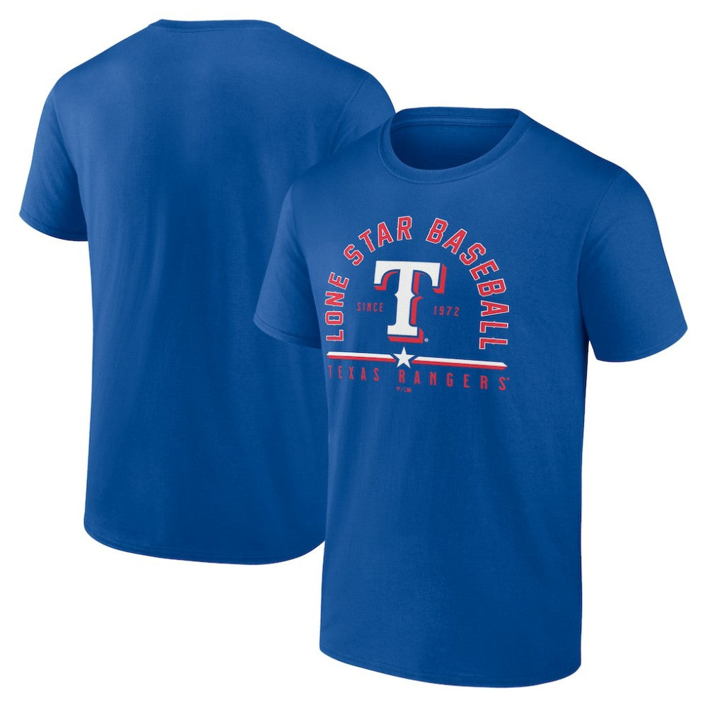 Texas Rangers Lone Star Baseball T-Shirt - Royal T-shirts