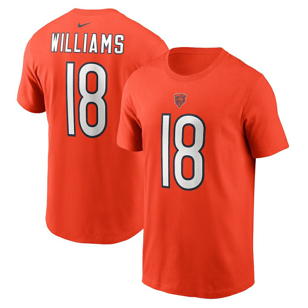 Caleb Williams Chicago Bears Name & Number T-Shirt Orange