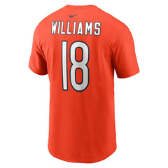 Caleb Williams Chicago Bears Name & Number T-Shirt Orange