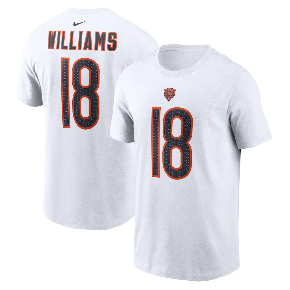 Caleb Williams Chicago Bears Name & Number T-Shirt White