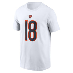 Caleb Williams Chicago Bears Name & Number T-Shirt White