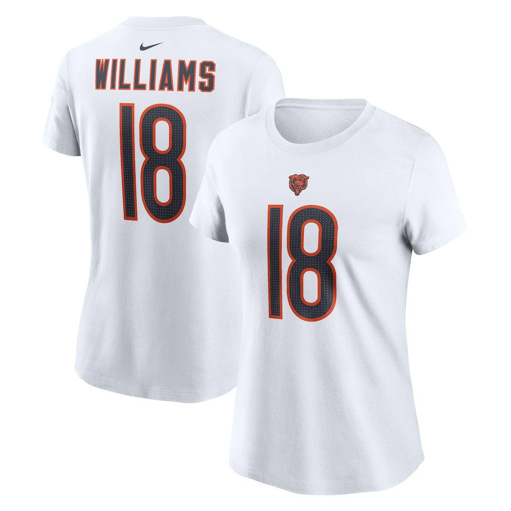 Caleb Williams Chicago Bears Women's Name & Number T-Shirt White