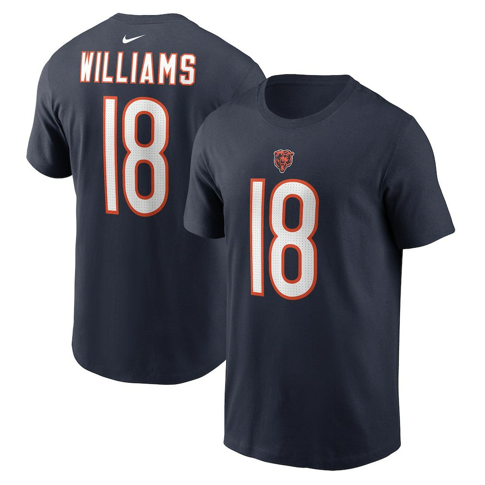 Caleb Williams Chicago Bears Youth Fuse Name & Number T-Shirt Navy