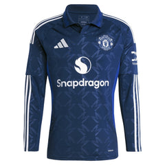 Manchester United 2024/25 Away Replica Long Sleeve Jersey Navy