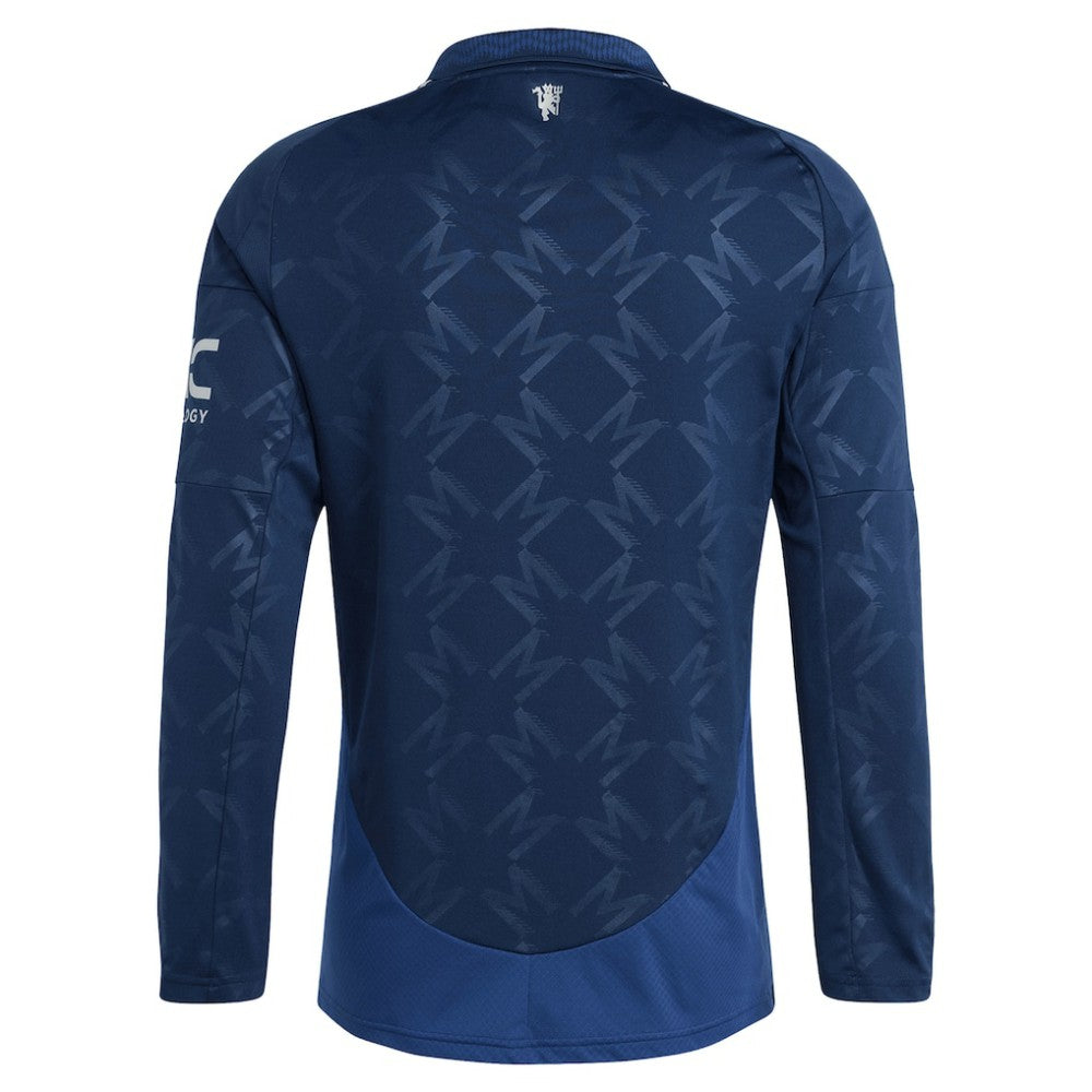 Manchester United 2024/25 Away Replica Long Sleeve Jersey Navy