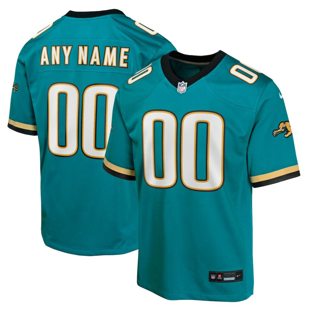 Jacksonville Jaguars Youth Prowler Throwback Custom Game Jersey Teal