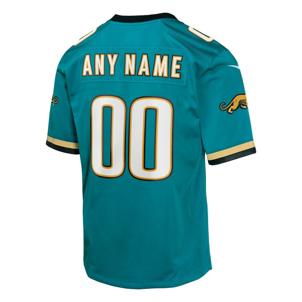Jacksonville Jaguars Youth Prowler Throwback Custom Game Jersey Teal