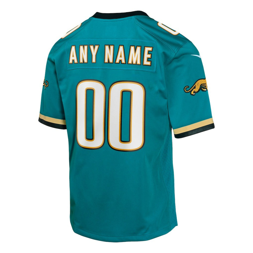 Jacksonville Jaguars Youth Prowler Throwback Custom Game Jersey Teal
