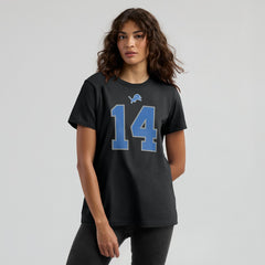 Amon-Ra St. Brown Detroit Lions Women's Player Name & Number T-Shirt Black