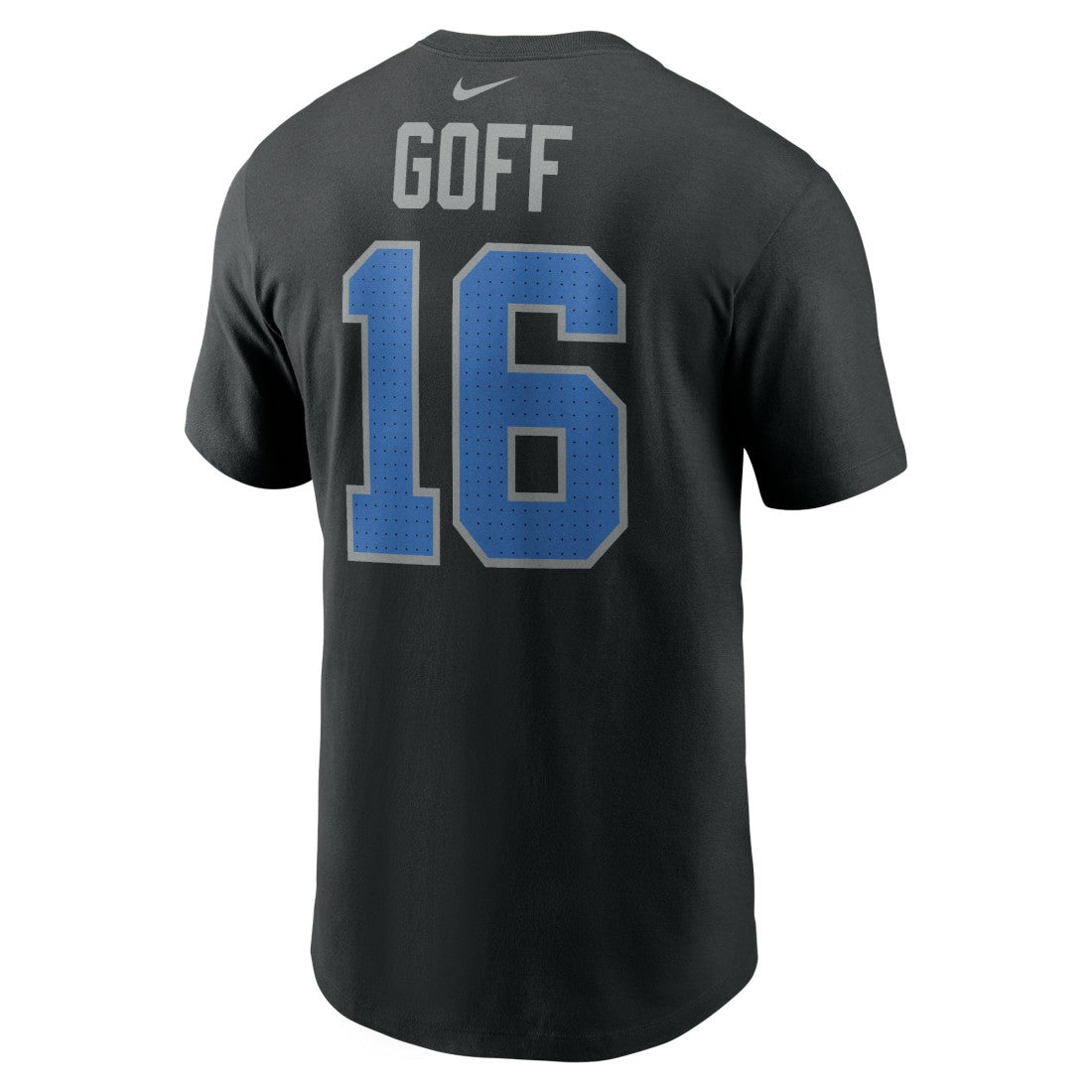Jared Goff Detroit Lions Name & Number T-Shirt Black