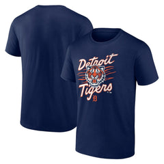 Detroit Tigers Tiger Illustration T-Shirt - Navy T-shirts