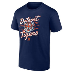 Detroit Tigers Tiger Illustration T-Shirt - Navy T-shirts